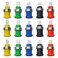 WMYCONGCONG 15 PCS 4mm Banana Jack Female Panel Mount Banana Socket Binding Post Adapter for DIY Test Projects or 4mm Banana Jack Socket 5 Colors