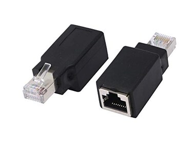 SinLoon RJ45 Crossover Adapter RJ45 Ethernet RJ45 MaleFemale Adapter to Connect 2 Computers with a Standard LAN Cable