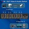FlyroadUp RCA AV Switch 8 in 1 Out Composite Video LR Audio Switcher Selector Box