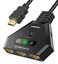 VWRHar HDMI Switch 4K HDMI Splitter Automatic HDMI Switch 3 in 1 Out with Pigtail HDMI Cable 3 Ports HDMI Switcher Support HDCP 22 Full HD 4K 1080P 3D for Fire Stick Apple TV PS5 PS4 Xbox PC