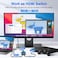 AUKOKIOULA HDMI Switch Splitter 4K60Hz Aluminum BiDirectional HDMI 20 Switcher HDMI Splitter 1 in 2 Out 2 in 1 Out Support 4K 3D HDR for Xbox PS543 Fire Stick Roku HDTV Projector Computer Blue