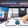 AUKOKIOULA HDMI Switch Splitter 4K60Hz Aluminum BiDirectional HDMI 20 Switcher HDMI Splitter 1 in 2 Out 2 in 1 Out Support 4K 3D HDR for Xbox PS543 Fire Stick Roku HDTV Projector Computer Blue