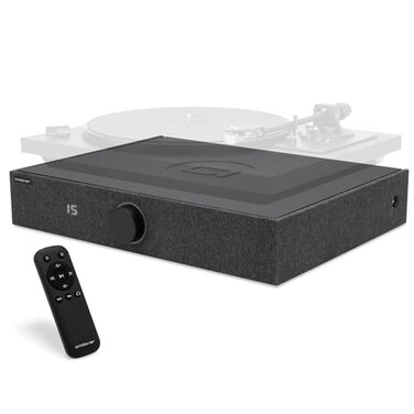Andover Audio Spinbase 2 Speaker System Designed for Turntables Phono Input BT Analog and Optical Input ISOGroove AntiFeedback with Remote Control Black