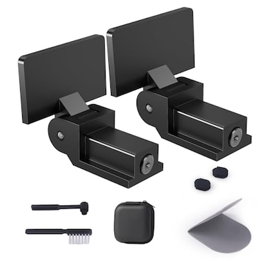 AYZAB Dust Cover Hinge Replacement Part for ATPL120 ATLP120USB ATLP60X atLP5 atLP3 Turntable 2 pcs Dust Cover turntabler Cushioning Rubber Particles Turntable Needle Stylus BrushRecord mitt