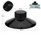 Preffair Audiophile Record Weight Stabilizer 124G43OZ Aluminum Turntable Weight Vibration Reducer with Protective Soft Pad for HiFi LP Record Player Eliminate Vinyl Disc Vibration Black
