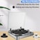 Preffair Audiophile Record Weight Stabilizer 124G43OZ Aluminum Turntable Weight Vibration Reducer with Protective Soft Pad for HiFi LP Record Player Eliminate Vinyl Disc Vibration Black