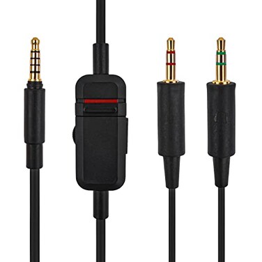 Hizsoaor MMX 300 2nd Gen Replacement Cable for Beyerdynamic MMX 300 2nd GenerationMMX 300 Gaming Headset Volume Control Inline Mute Plug and Play Twisted Pair OFC Copper Wire 82Ft 25m