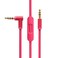 Arzweyk Replacement Audio Cable with inline Mic Volume Control Audio Extension Cord Compatible with Beats by Dr Dre Solo2 Solo3 Studio3 SoloStudioProDetoxMixrExecutivePill Headphones Pink