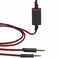 MQDITH 20M Replacement Audio Cable Compatible with Astro A40 A40TR Gaming Headset Inline Mute Wire and No Volume Control Cord Nylone Cord RedBlack