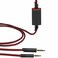 MQDITH 20M Replacement Audio Cable Compatible with Astro A40 A40TR Gaming Headset Inline Mute Wire and No Volume Control Cord Nylone Cord RedBlack