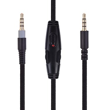 Hizsoaor Sqrgreat Replacement Cable Compatible with Kingston Hyperx Cloud Mix Alpha Gaming Headset Volume Control Inline Mute DetachableRemovable 35mm Audio Aux Cord WireNo Mic 49Ft