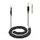 weishan ATHM50x Cable Coiled Aux Cord Replacement for Audio Technica M40x M70x Wired Headphones 25mm to 35mm18 Extension Wire with 635mm14 Adapter 14ft