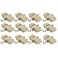 SpeedyFiberTX 12Pack Beige Duplex LC to LC Fiber Optic Adapters Couplers for Multimode Fiber Patch Cable Duplex LC Adapters with Screws