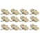 SpeedyFiberTX 12Pack Beige Duplex LC to LC Fiber Optic Adapters Couplers for Multimode Fiber Patch Cable Duplex LC Adapters with Screws