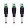 Fancasee 3Pack 635mm 14 Mono Plug TS 635mm Male Solderless Terminal Adapter Jack DIY Audio Cable Connector to Speaker Wire for Microphone Speaker Electric Guitar Bass Keyboard Amplifier Audio Cable Re