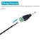 Fancasee 3Pack 635mm 14 Mono Plug TS 635mm Male Solderless Terminal Adapter Jack DIY Audio Cable Connector to Speaker Wire for Microphone Speaker Electric Guitar Bass Keyboard Amplifier Audio Cable Re