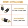 AIMHDUTY RCA Coupler Adapter Gold Plated 20 Pack RCA Female to Female Adapter 10pcs RCA Male to Male Connector 10pcs for Cable Extension Phono Speaker Amplifier