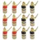 Antrader 12pcs Gold Plated Speaker Terminal Binding Post 4mm Banana Plug Socket Connector 6Black6Red
