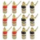 Antrader 12pcs Gold Plated Speaker Terminal Binding Post 4mm Banana Plug Socket Connector 6Black6Red