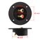 BlueMart 3 Double Binding Round Gold Plate Push Spring Loaded Jacks Connector Speaker Box Terminal Cup Black 4pcs