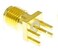 bnafes 25PCS SMA Female PCB Panel Edge Mount Plug with 4 Pins Stand Straight Connector RF Coax Coaxial Adapter