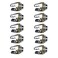 bnafes 35mm Stereo 3Pole 3Pin TRS Plug Jack Socket Adapter Connectors Use for Microphone Jack Earphone Plug Audio Video AV PC 10 Pack