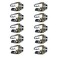 bnafes 35mm Stereo 3Pole 3Pin TRS Plug Jack Socket Adapter Connectors Use for Microphone Jack Earphone Plug Audio Video AV PC 10 Pack