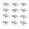bnafes BNC Chassis Panel Mount Socket Female Jack Solder Type Connectors Adapter 12Pack Used On Test Equipment
