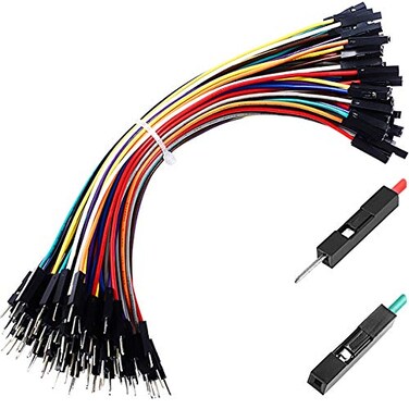 HELLOYEE Breadboard Jumper Wires Male to Female 6 Length 01 Square Head 100Pack 10 Colors 24AWG by Hellotronics 15CM 1P MF