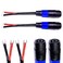 CNCESS CESS001S Spade Fork Plug to Speakon Female Jack Adapter for Speaker Cable 2 Pack Small Spade