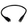 ELEFA E1003 35mm Female 3 Pole Aux Audio Jack to Micro USB B 5 Pin Male Adapter Cable 1FT