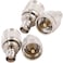 exgoofit BNC Female to SO239 Male Adapter 4pcs RF Coaxial Coax Connector PL259 PL259 Cable