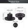 Fielect 6Pcs SpeakOn Panel Mount Socket Round 4 Pole Audio Speaker Twist Lock Female Speakon LYKNT041
