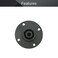 Fielect 6Pcs SpeakOn Panel Mount Socket Round 4 Pole Audio Speaker Twist Lock Female Speakon LYKNT041