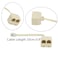 GFORTUN Beige 6P4C 4 Pin RJ11 Dual Female to RJ11 4 Pin Male Socket Plug Cord 2Way Cable Splitter Adapter for Landline Telephone 2 Pack