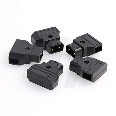 HangTon 5pcs Dtap Ptap Male Connector Power Plug for IDX AntonBauer Core SWX VLock Gold Mount Battery Camera Monitor