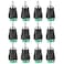 Iskueal RCA Plugs for Speaker Wire RCA to AV Screw Terminal Connector Phono RCA Male Plug Solderless Converter AudioVideo Speaker Wire Connectors Solderless Adapter12 Pack