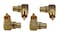 KK Cable KK04 4 Pack 4pcs Total Hiend RCA Right Angle Adapter 90 Female to Male GoldPlated Connector KK04