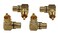 KK Cable KK04 4 Pack 4pcs Total Hiend RCA Right Angle Adapter 90 Female to Male GoldPlated Connector KK04