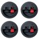 LRONG Round Speaker Terminal Cup 4PCS Round Express Spring Clip Double Binding Post Screw Wire Car Subwoofer Speaker Wire Terminal Connector WP29