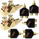Ltvystore 2Pcs RCA Male to 2 Female Right Angle Plug Splitter Adapter Connector 5 Pcs Audio Video Gold Male to 2 Female Coupler Adapter