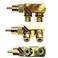 Ltvystore 2Pcs RCA Male to 2 Female Right Angle Plug Splitter Adapter Connector 5 Pcs Audio Video Gold Male to 2 Female Coupler Adapter