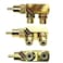 Ltvystore 2Pcs RCA Male to 2 Female Right Angle Plug Splitter Adapter Connector 5 Pcs Audio Video Gold Male to 2 Female Coupler Adapter