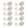 MOOKEERF 10 Pack TNC Male Connector 50 Ohm TNC Male Plug Crimp Connectors for RG58 RG142 RG400 LMR195 KSR195 3DFB Coax Cable