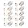 MOOKEERF 10 Pack TNC Male Connector 50 Ohm TNC Male Plug Crimp Connectors for RG58 RG142 RG400 LMR195 KSR195 3DFB Coax Cable
