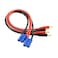 OliRC 2pcs EC5 Connector Plug to 4mm Banana Plugs Battery Charge Lead Adapter Cable 12awg 30cm