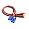 OliRC 2pcs EC5 Connector Plug to 4mm Banana Plugs Battery Charge Lead Adapter Cable 12awg 30cm