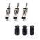 POBADY 3PCS DIN Plug Crimp Connector Straight Adapter FMAM Car Radio Antenna Connection DIN Plug Lantern Adapter for Cable RG58 FMAM Digital Radio