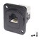 QIANRENON RJ11 Panel Mount Cat3 Telephone inline Dual Ended Coupler Module RJ11 Female to Female 6P4C Interface Adapter Socket Data Connector