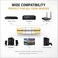 lkelyonewy RCA Female to Female Coupler Audio Video Gold Adapter Component Connector Gold Plated for Amplifier SubwooferRCA Cable Lkelyonwey